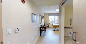 Rehab center patient room